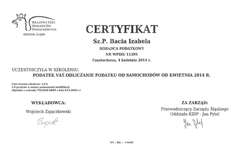 Certyfikat 4